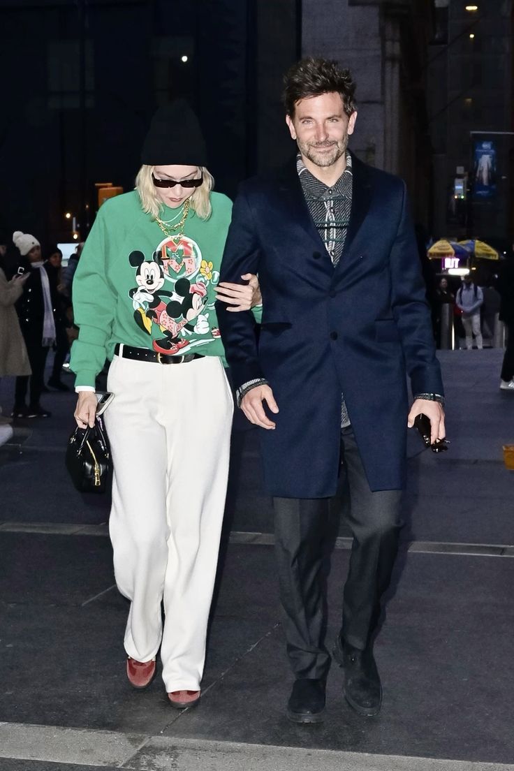 O Estilo De Gigi Hadid E Bradley Cooper