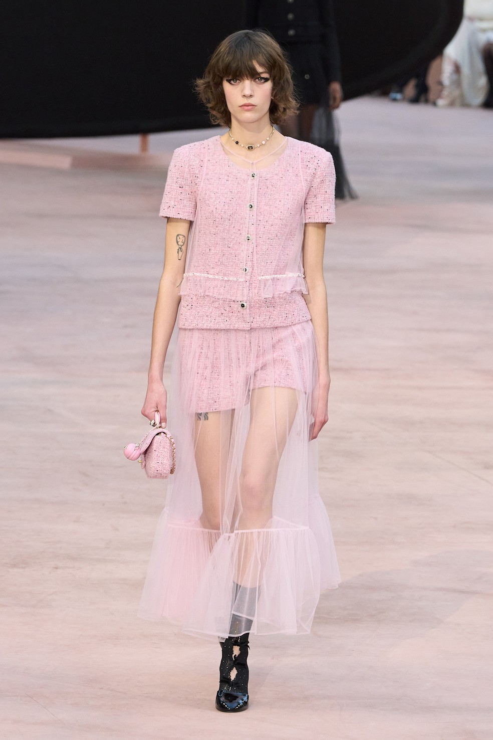 cores para inverno 2025 - Tendências de Moda - Chanel Inverno 25 — Foto: Getty Images