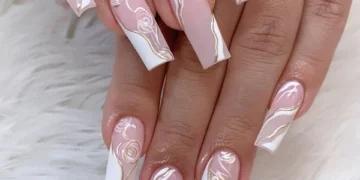 Unhas decoradas com efeito marmorizado - Revista Estilo - Revistas de Moda