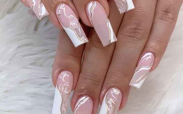Unhas decoradas com efeito marmorizado - Revista Estilo - Revistas de Moda