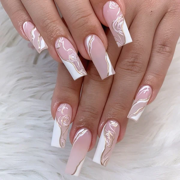 Unhas Decoradas: Ideias Criativas para Arrasar na Próxima Manicure! - Revista ESTILO Unhas com efeito marmorizado - Revista Estilo - Revistas de Moda
