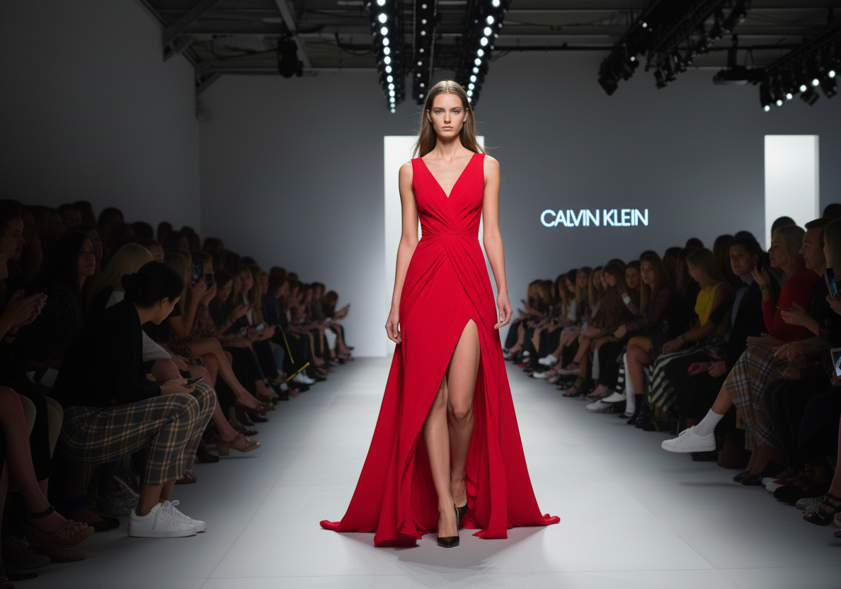 Modelo da agência de modelos Major Model Management Brasil desfila para a Calvin Klein em São Paulo - Caderno de Moda
